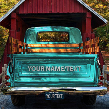 Personalized Campbell's Bridge Vintage Truck Canvas