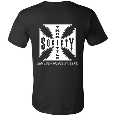 Personalized Throttle Society Iron Cross Short-Sleeve T-Shirt