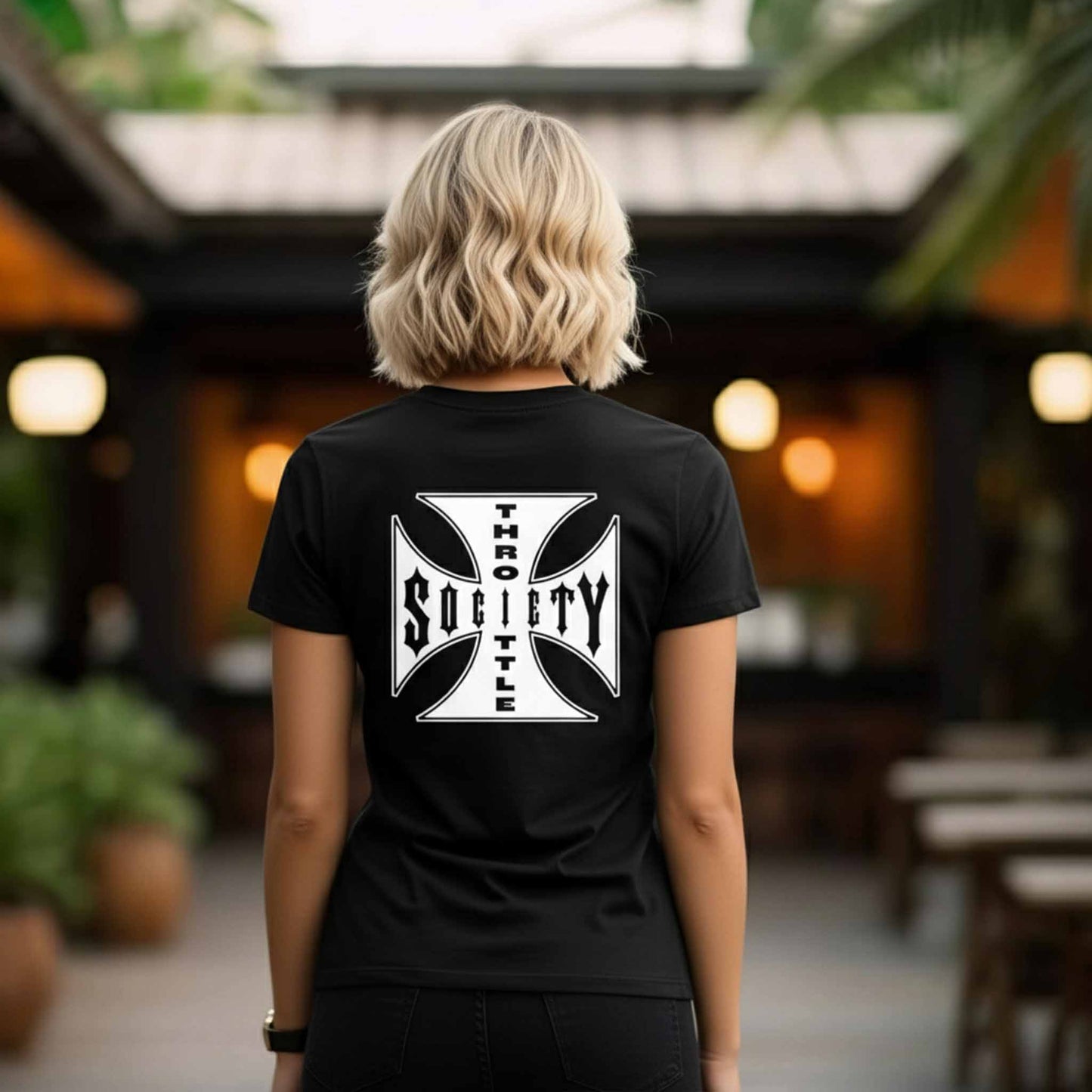 Throttle Society Iron Cross Short-Sleeve T-Shirt