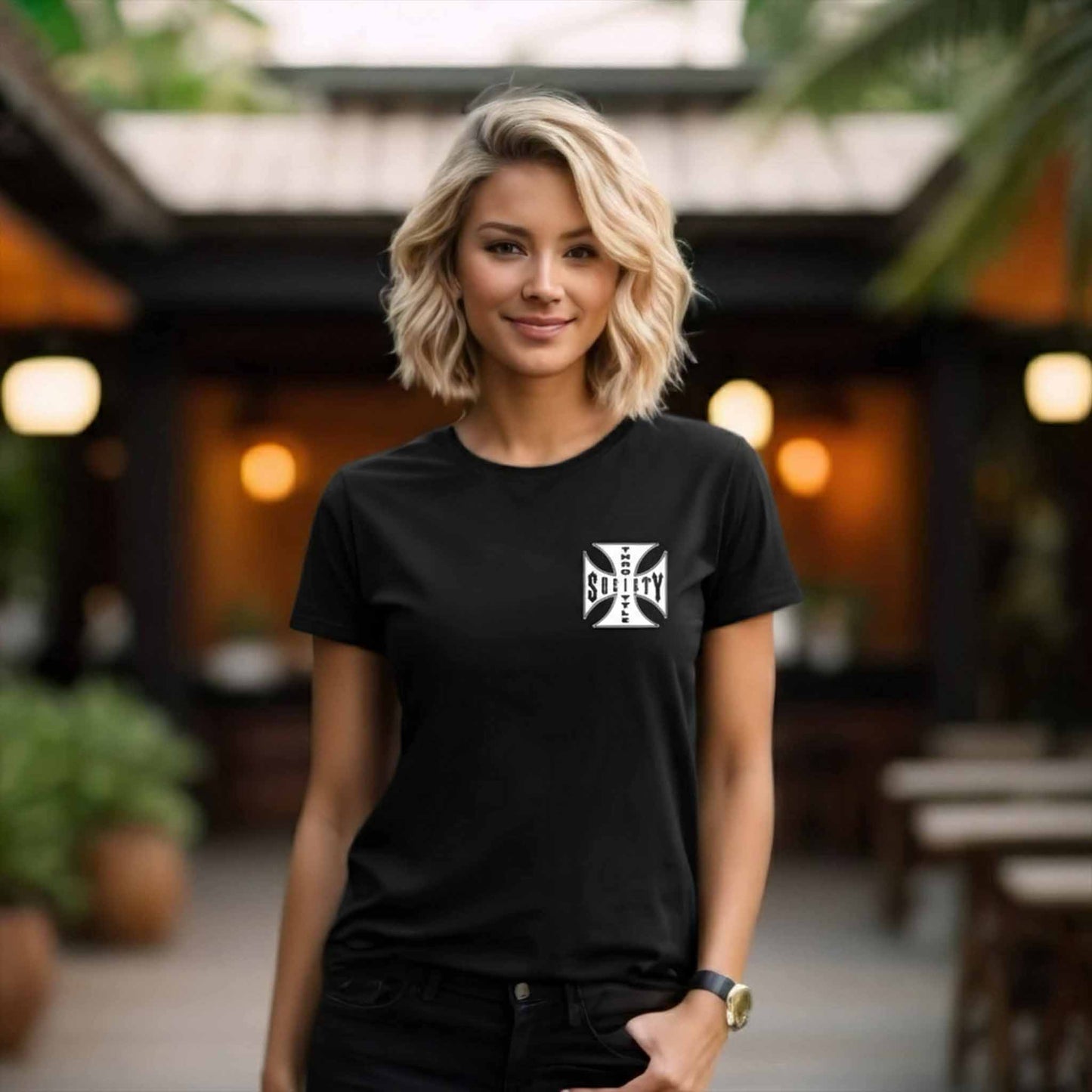 Throttle Society Iron Cross Short-Sleeve T-Shirt