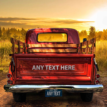 Personalized Dirt Road Vintage Truck Canvas
