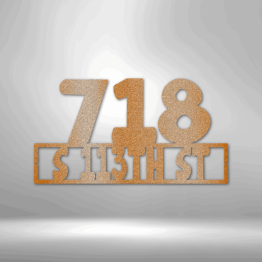 Address - Steel Sign - Throttle Society