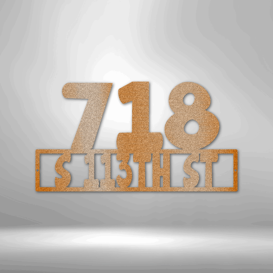 Address - Steel Sign - Throttle Society