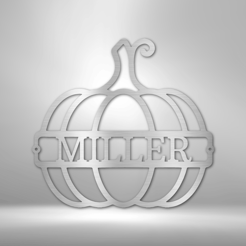 Big Pumpkin Personalized - Steel Sign - Throttle Society