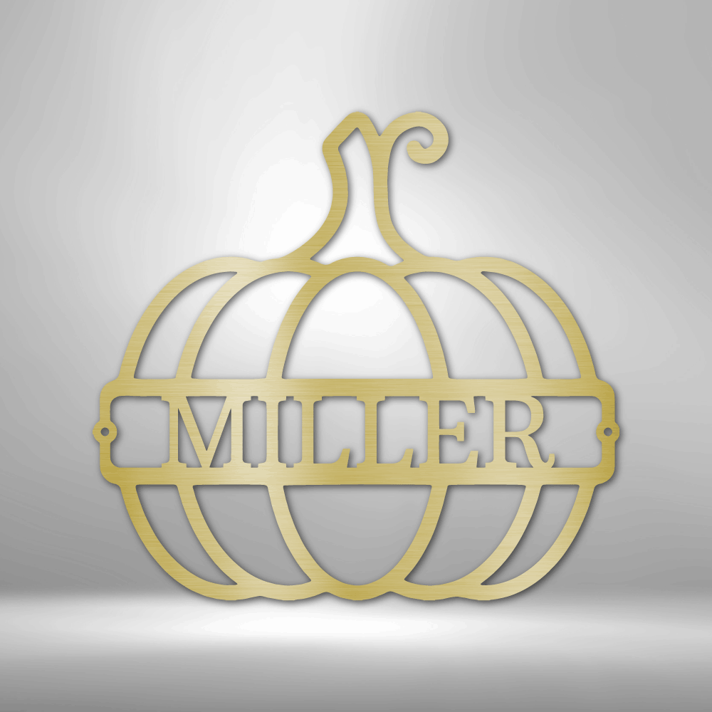 Big Pumpkin Personalized - Steel Sign - Throttle Society
