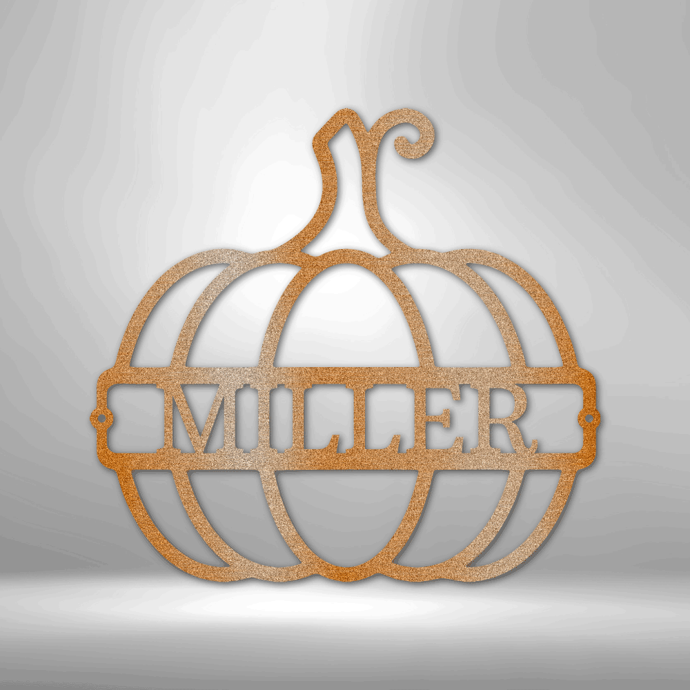 Big Pumpkin Personalized - Steel Sign - Throttle Society