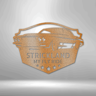 Classic Muscle Car Personalized - Steel Sign - Throttle Society
