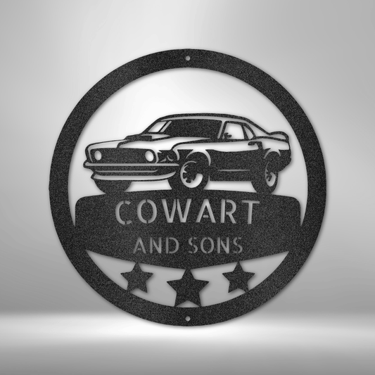 Classic Mustang Personalized - Steel Sign - Throttle Society