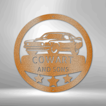 Classic Mustang Personalized - Steel Sign - Throttle Society