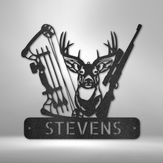 Deer Hunter Personalized - Steel Sign - Throttle Society