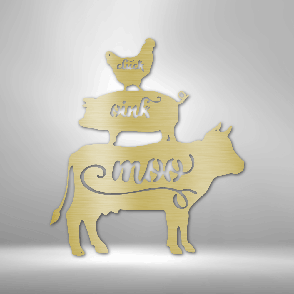Farm Animals - Steel Sign - Throttle Society