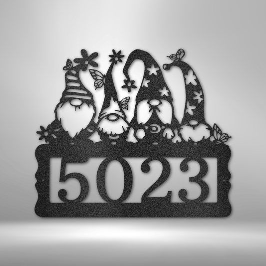 Gnome Address Sign - Steel Sign - Throttle Society