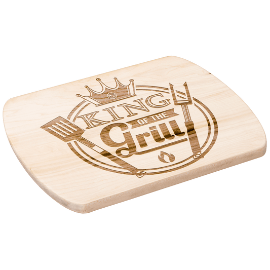 King of the Grill Oval Hardwood Cutting Board - Throttle Society