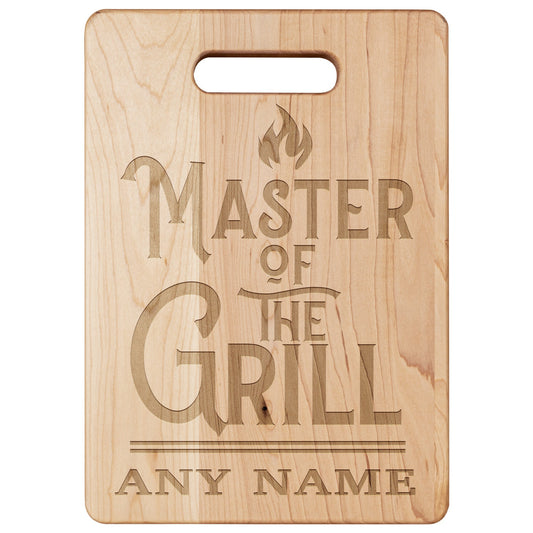 Master of The Grill Personalized Maple Cutting Board - Throttle Society