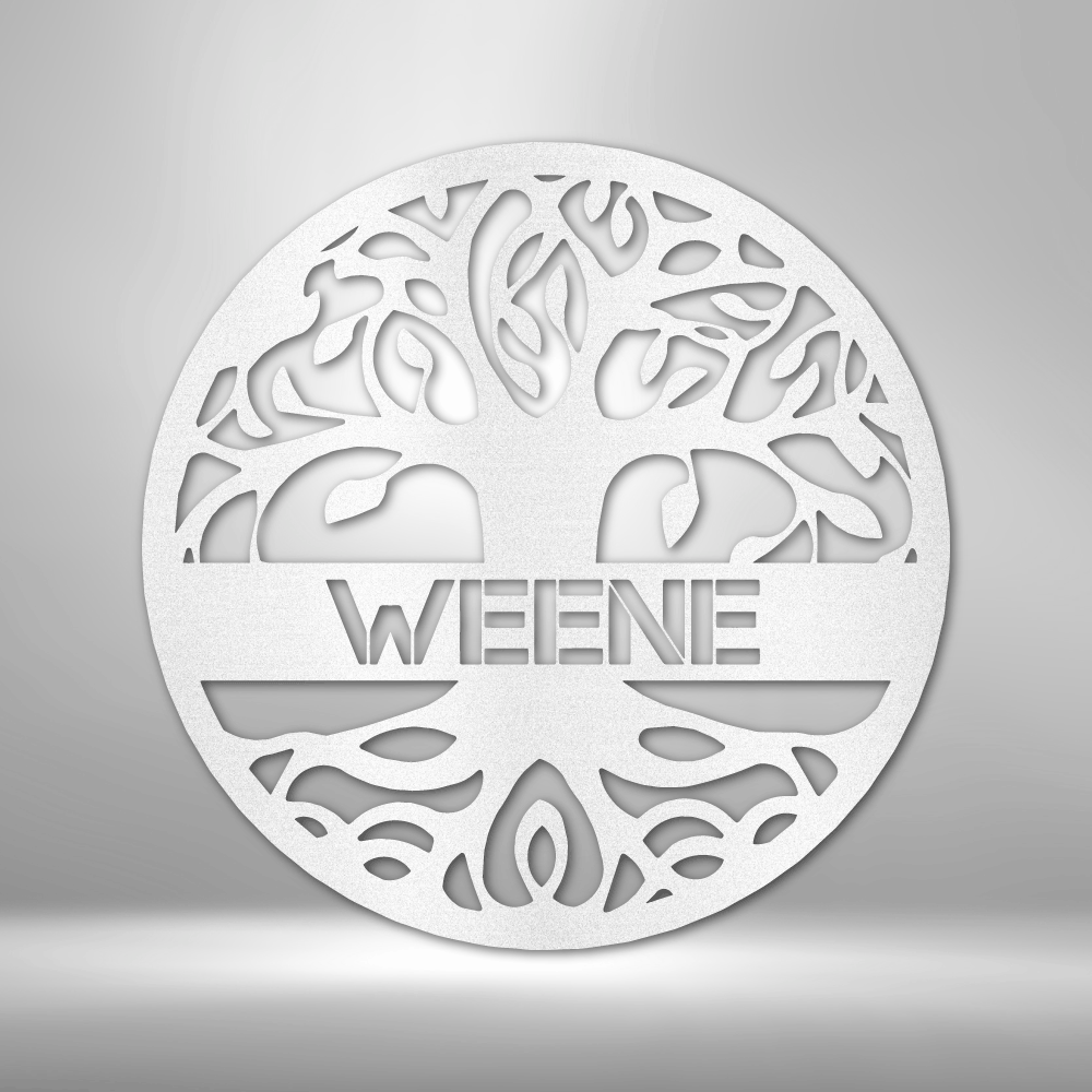 Personalized Tree of Life - Steel Sign - Throttle Society