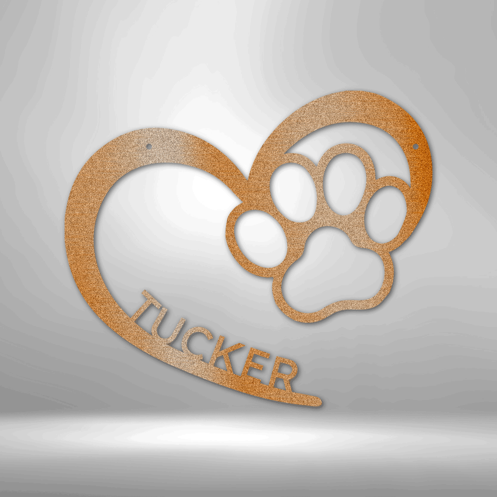 Puppy Love Personalized - Steel Sign - Throttle Society