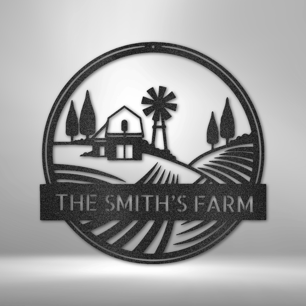 Rolling Fields Personalized - Steel Sign - Throttle Society