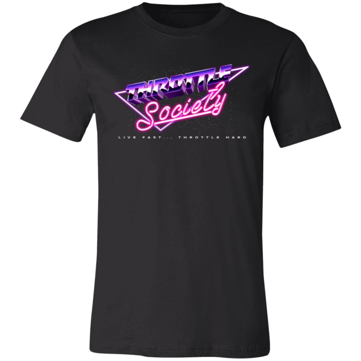 Throttle Society 80s Retro Neon Graphic Tee - Throttle Society
