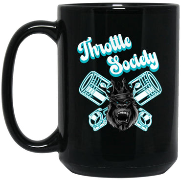 Throttle Society Gorilla Dual Piston - Aqua Blue Mug - Throttle Society