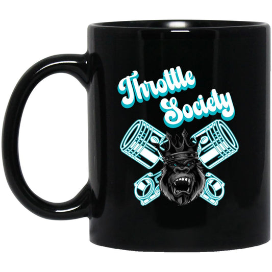 Throttle Society Gorilla Dual Piston - Aqua Blue Mug - Throttle Society