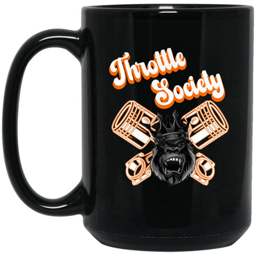 Throttle Society Gorilla Dual Piston - Orange Mug - Throttle Society