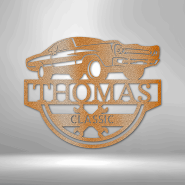Timeless Car Personalized - Steel Sign - Throttle Society