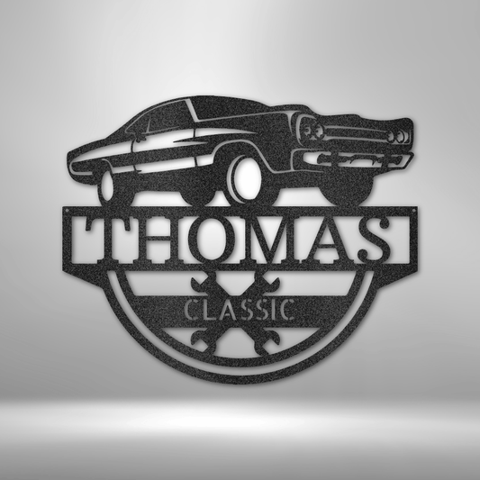 Timeless Car Personalized - Steel Sign - Throttle Society