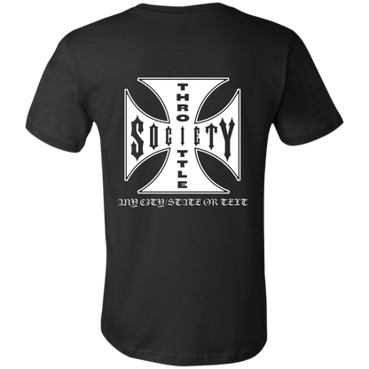 Personalized Throttle Society Iron Cross Short-Sleeve T-Shirt
