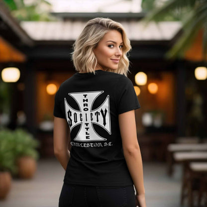 Personalized Throttle Society Iron Cross Short-Sleeve T-Shirt