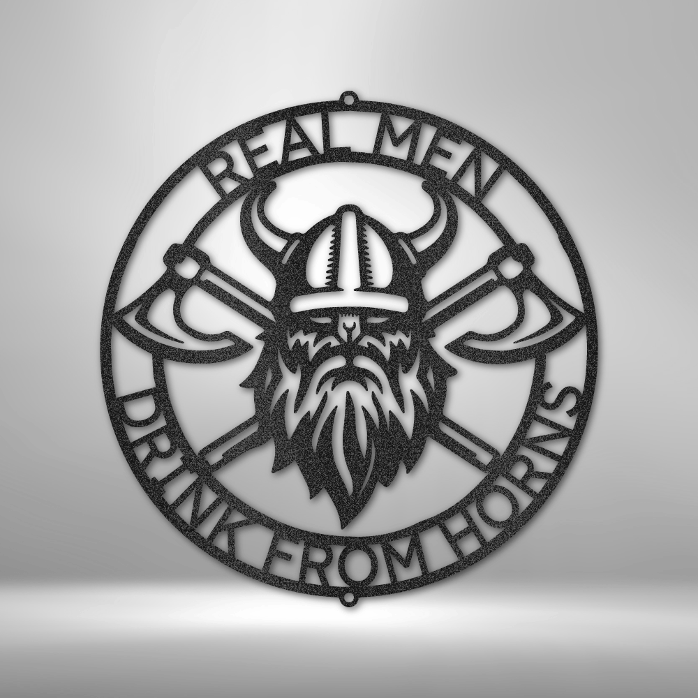 Battle Axe Ring Personalized - Steel Sign - Throttle Society