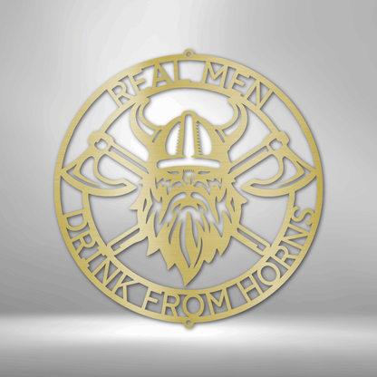 Battle Axe Ring Personalized - Steel Sign - Throttle Society