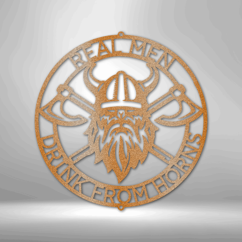 Battle Axe Ring Personalized - Steel Sign - Throttle Society