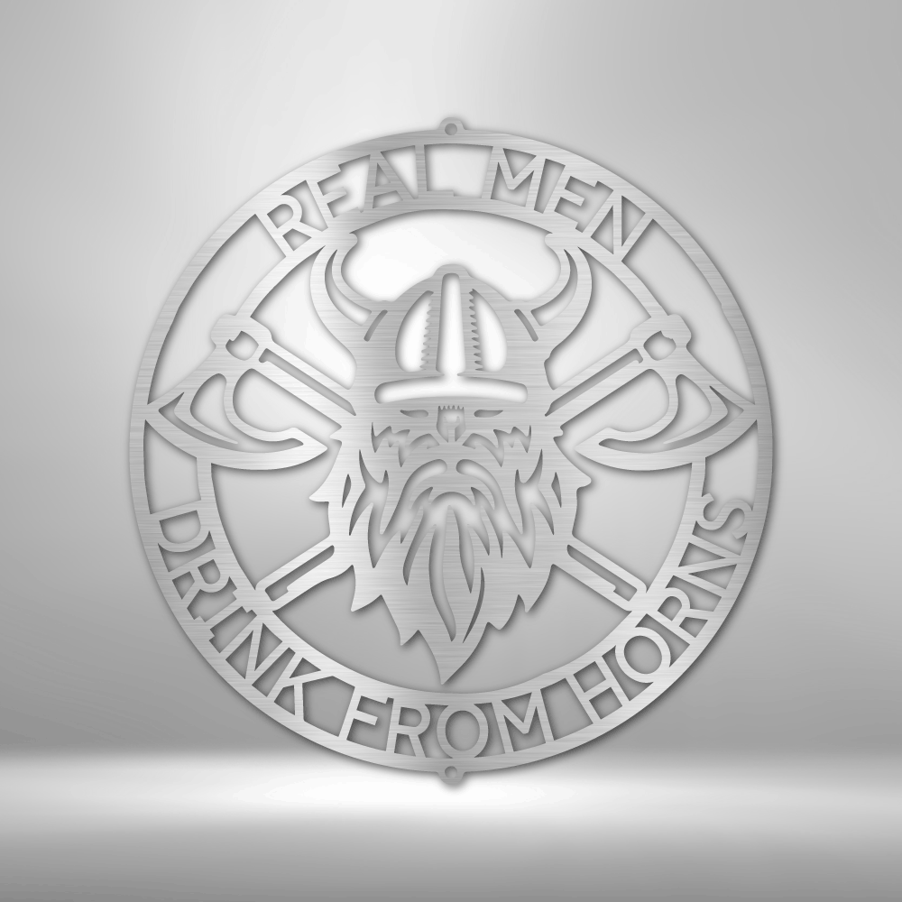 Battle Axe Ring Personalized - Steel Sign - Throttle Society