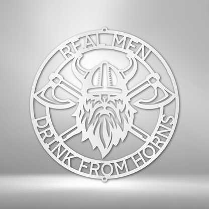 Battle Axe Ring Personalized - Steel Sign - Throttle Society