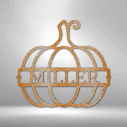 Big Pumpkin Personalized - Steel Sign - Throttle Society