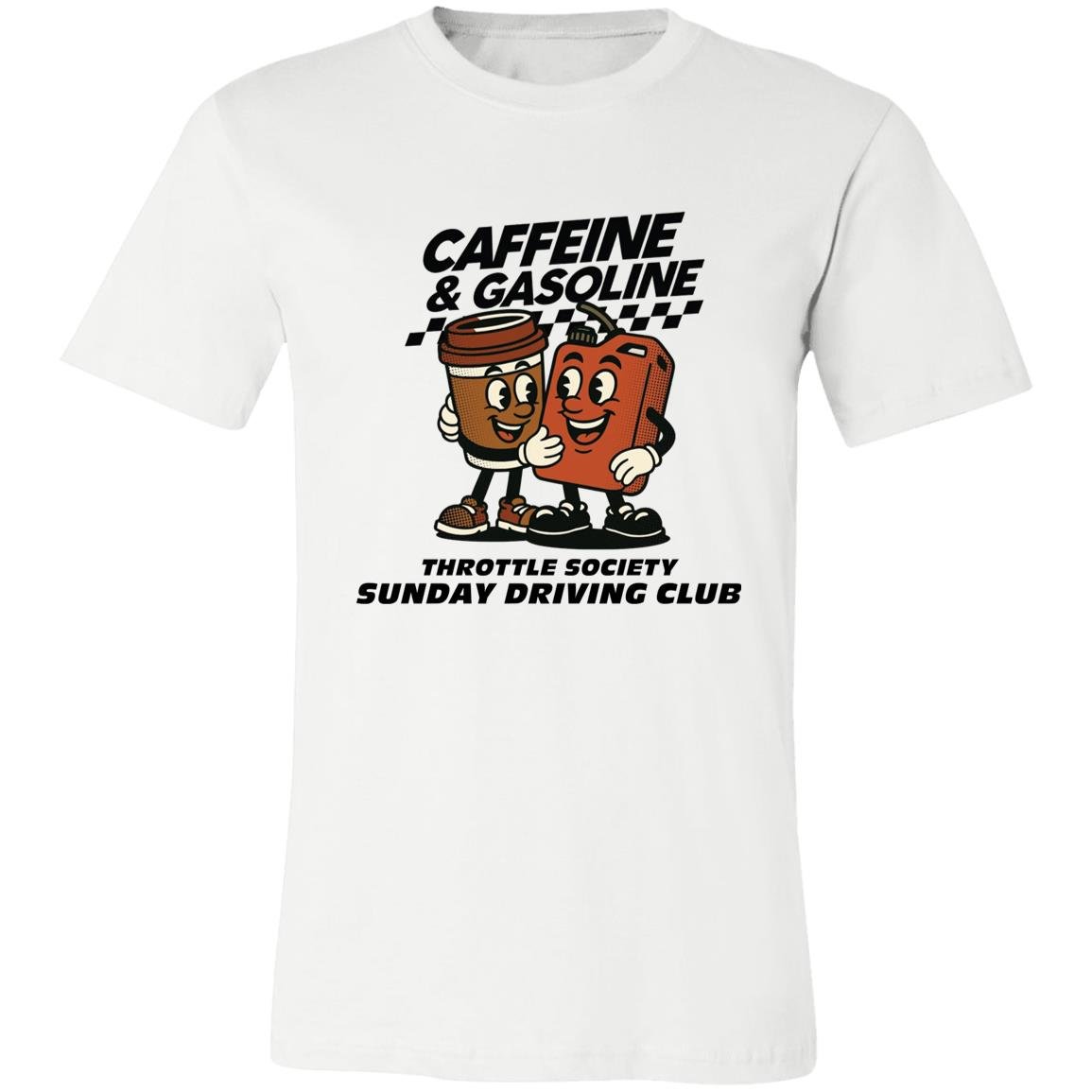 Caffeine & Gasoline Short - Sleeve T-Shirt - Throttle Society
