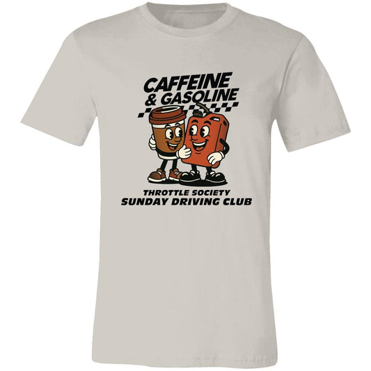 Caffeine & Gasoline Short - Sleeve T-Shirt - Throttle Society
