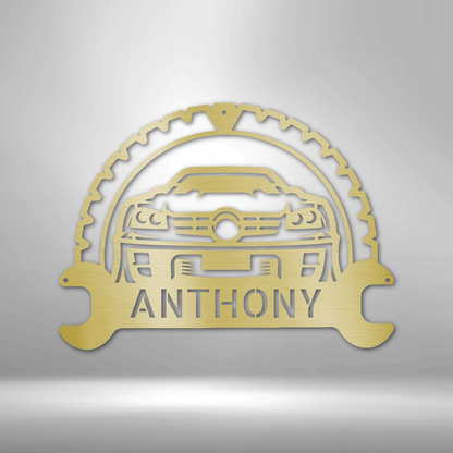 Classic Car Personalized - Steel Sign - Throttle Society