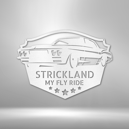 Classic Muscle Car Personalized - Steel Sign - Throttle Society