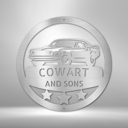 Classic Mustang Personalized - Steel Sign - Throttle Society