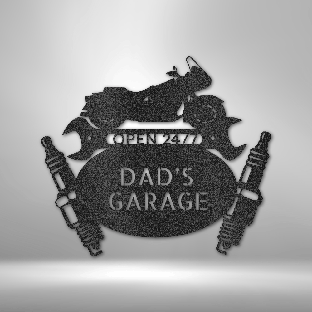 Cruiser Mechanic Monogram - Personalized Steel Sign - Throttle Society
