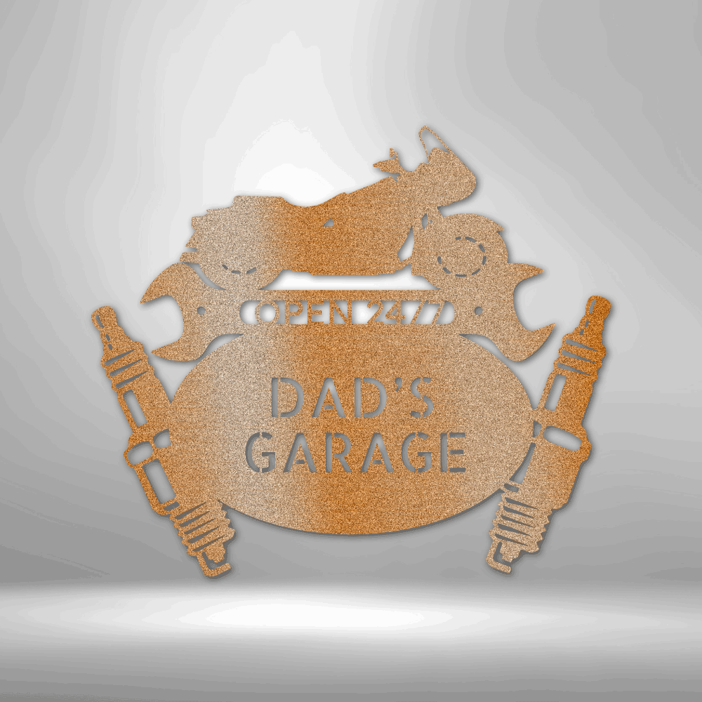 Cruiser Mechanic Monogram - Personalized Steel Sign - Throttle Society