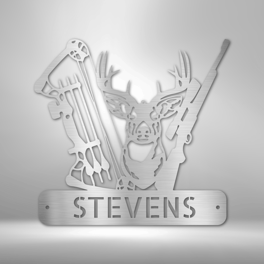 Deer Hunter Personalized - Steel Sign - Throttle Society