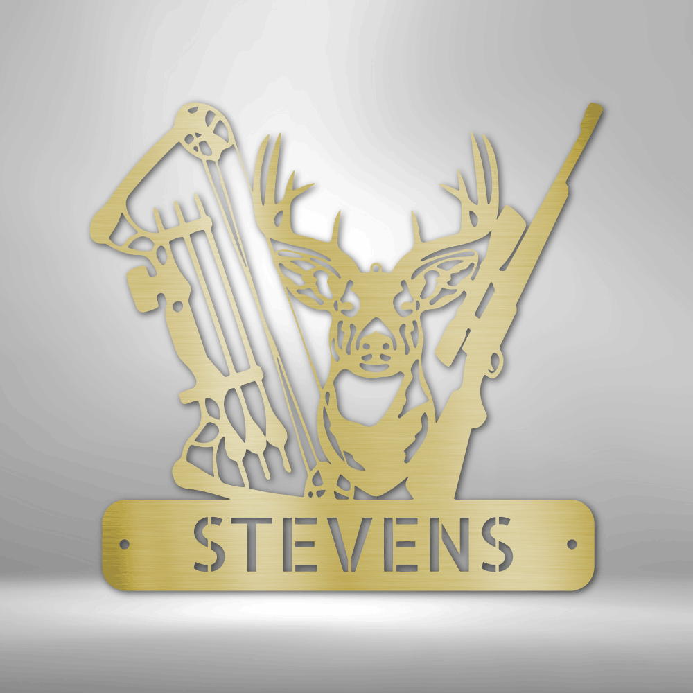 Deer Hunter Personalized - Steel Sign - Throttle Society