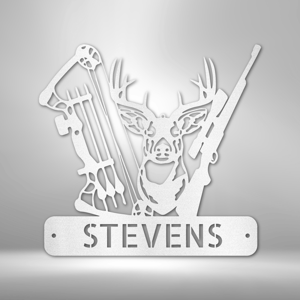 Deer Hunter Personalized - Steel Sign - Throttle Society