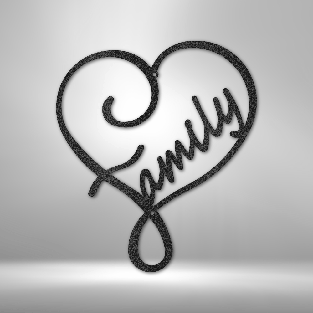 Family Love - Steel Sign - Throttle Society