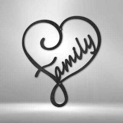 Family Love - Steel Sign - Throttle Society