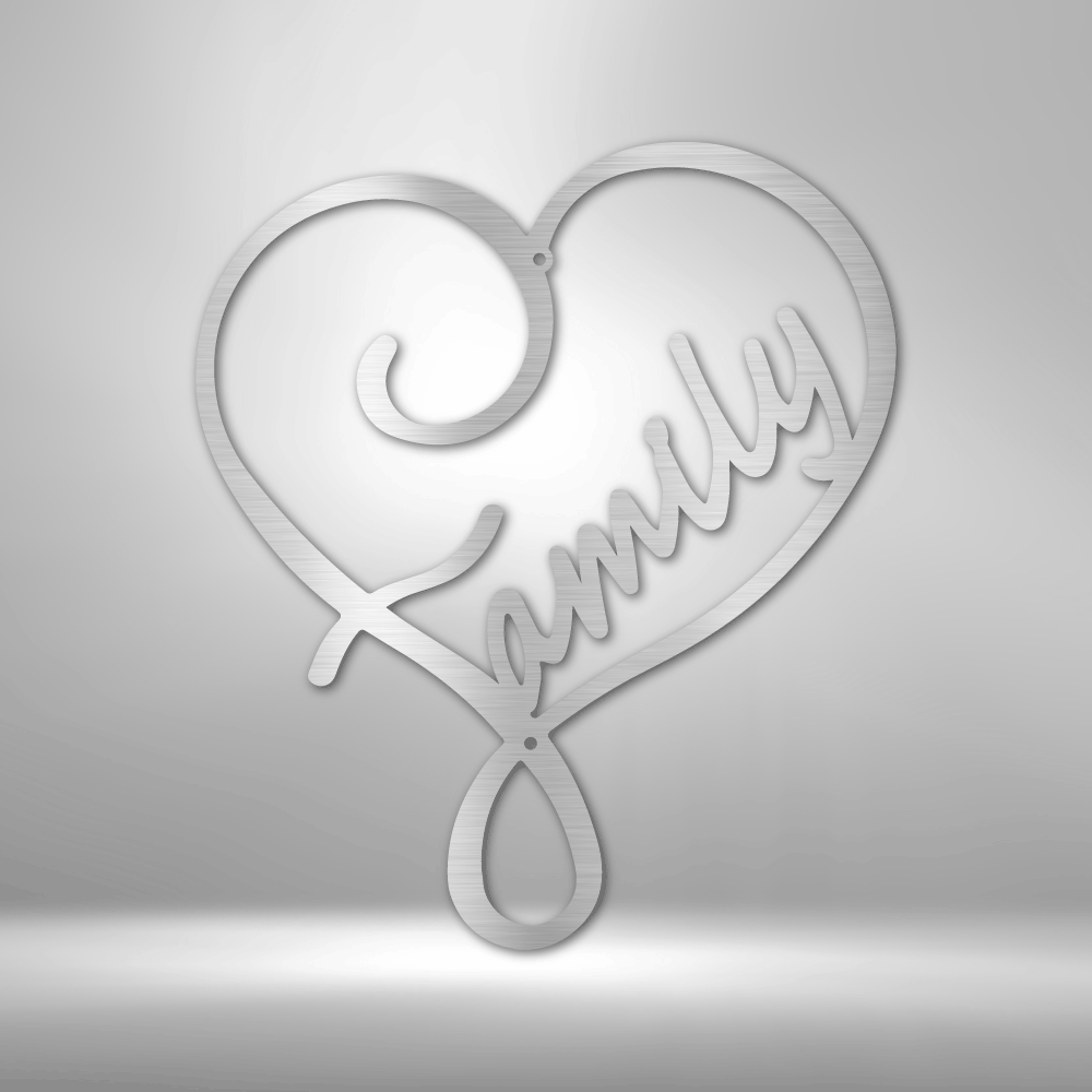 Family Love - Steel Sign - Throttle Society