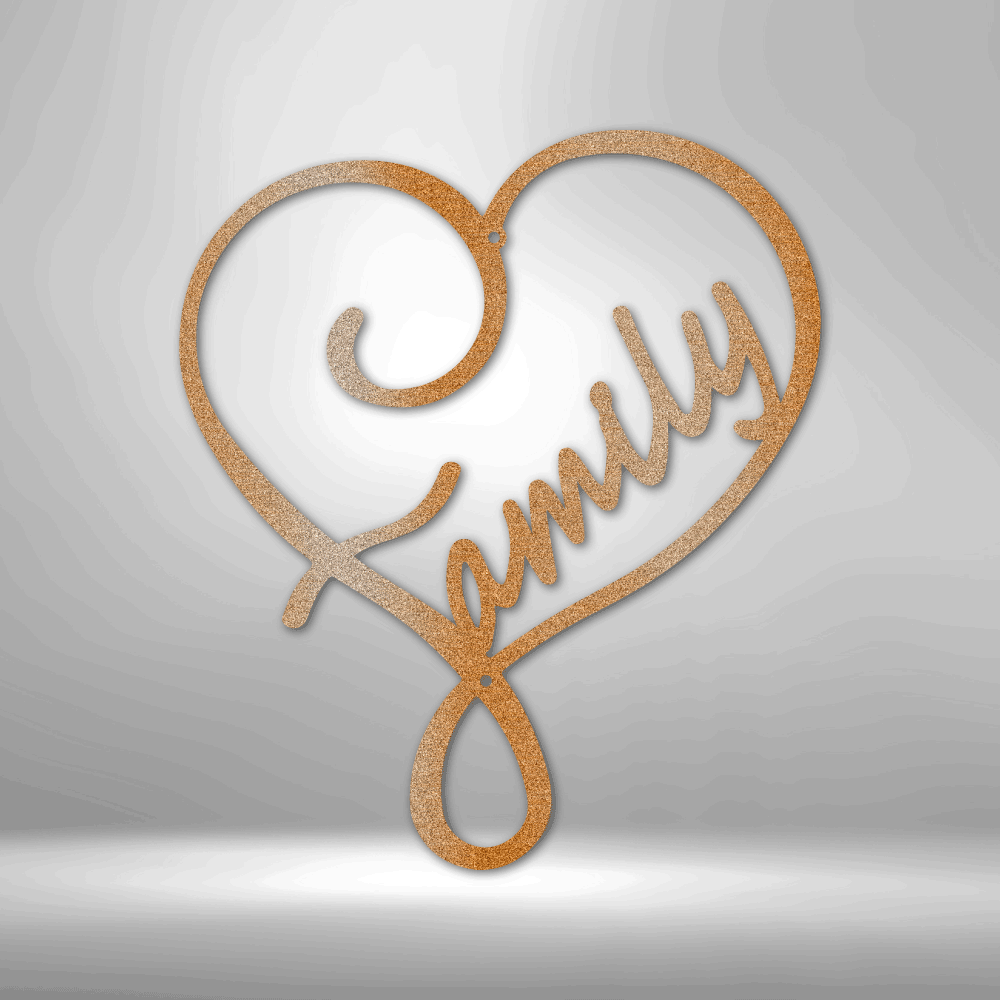 Family Love - Steel Sign - Throttle Society