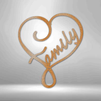Family Love - Steel Sign - Throttle Society